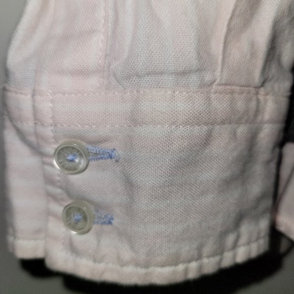 Tommy Hilfiger Collared Pink Stripe Shirt & Pink Gray Sweater Vest Set - Picture 8 of 15